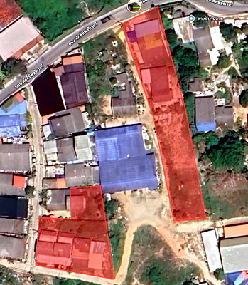 Land for sale Muang Rayong : Land suitable for building an 8-storey condominium, located near Central Department Store and a well-known school in Rayong city center