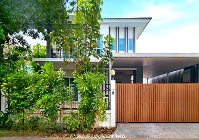 ขายบ้านเดี่ยว : ขายบ้านเดี่ยวมือสองนนทบุรี โครงการ แลนซีโอคริป ปิ่นเกล้า-วงแหวนฯ (Lanceo Crib Pinklao - Wongwaen) (Soi Wat Som Kliang) หลังมุม