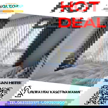 #R8524  🎉 301268 ให้เช่าคอนโด Chewathai Kaset-Nawamin