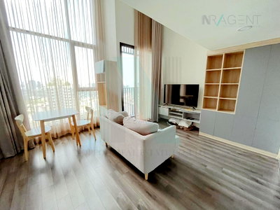 คอนโดให้เช่า : ให้เช่าคอนโด ไนท์บริดจ์ สเปซ พระราม 9 อาคาร 1 ชั้น 22 Duplex ขนาด 40.00 ตรม ใกล้ Central พระราม 9