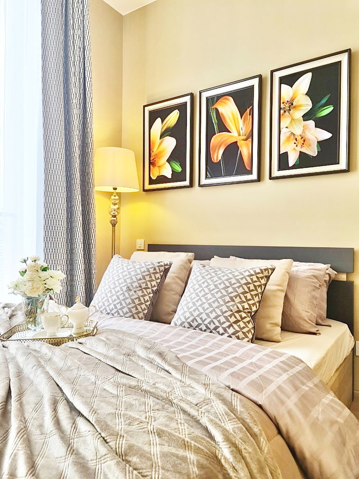 รูป 2 นอน 2 น้ำ แต่งห้องสวยมาก ชั้นสูง วิวดี ทำเลดีกับคอนโดใหม่ ใกล้ BTS อโศก และ MRT สุขุมวิท 550 ม. ที่ Noble BE19 / ให้เช่าคอนโด - รูปที่ 3/10