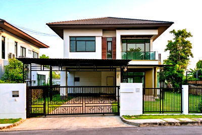 บ้านเดี่ยว บิ๊กซี ฟู้ดเพลส สายไหม 47 : ขายบ้านเดี่ยวต้นหมู่บ้าน สราญสิริ พหลโยธิน-สายไหม ใกล้สนามบินดอนเมือง