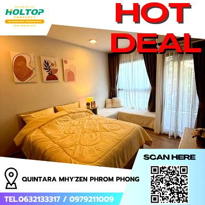 คอนโดให้เช่า : #R8522 🎉 301268  ให้เช่าคอนโด QUINTARA MHy'ZEN PHROM PHONG