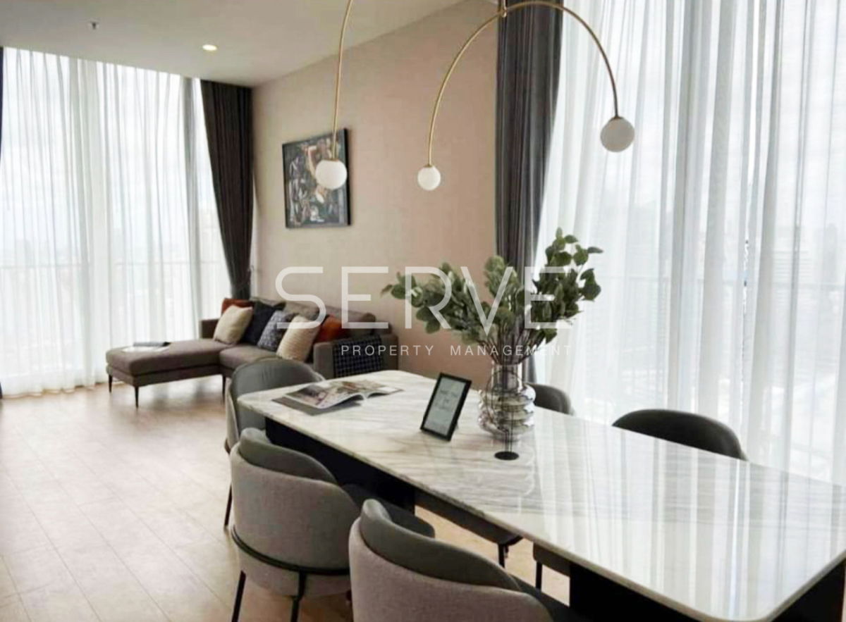 รูป 2 นอน แต่งสวยๆ ชั้นสูง 25+ วิวดีๆ บนทำเลดีๆ คอนโดใกล้รถไฟฟ้า 2 สายทั้ง BTS อโศก & MRT สุขุมวิท 550 ม ที่ Noble BE19 / ให้เช่าคอนโด - รูปที่ 5/11