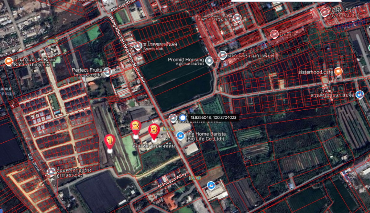 รูป ให้เช่าที่ดินผืนใหญ่ ทำเลทอง – ซอยวัดพระเงิน (ถนนบางคูลัด - วัดพระเงิน) บางใหญ่ นนทบุรี – 14 ไร่ 2 งาน 41 ตร.ว. - รูปที่ 24/24