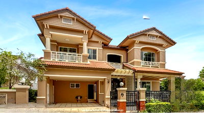 Houses for sale Muang Nonthaburi Nonthaburi : For sale: Manthana Ratchaphruek project in Nonthaburi, corner unit, 93.70 sq.w. Near Bang Yai Market station on the Purple Line MRT.