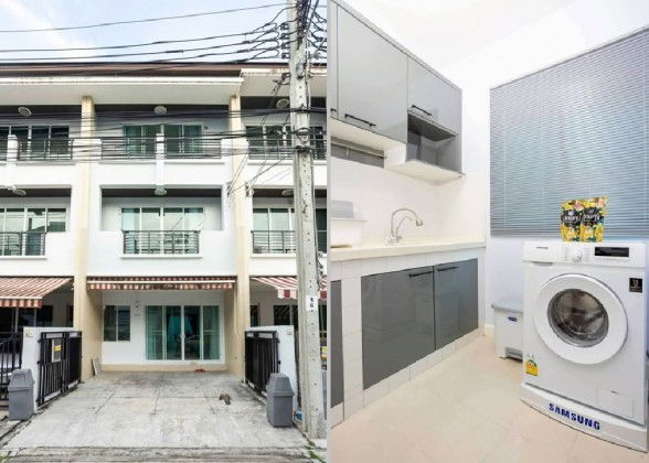 รูป ให้เช่าทาวน์โฮม 3 ชั้น หมู่บ้านกลางเมือง ลาดพร้าว 71 ซอยนาคนิวาส 34 แอร์ 5 เครื่อง เฟอร์นิเจอร์ครบ / อยู่อาศัย / Chinese Welcome - รูปที่ 10/12