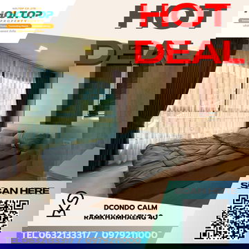 #S5236  For Rent Dcondo Calm Ramkhamhaeng 40