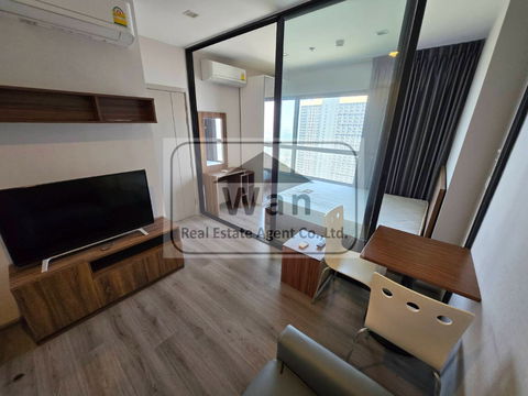 ให้เช่าคอนโด politan rive ชั้น 55 ขนาด 25 ตร.ม. เฟอร์นิเจอร์ เตรื่องใช้ไฟฟ้า วิวแม่น้ำ ( top floor )