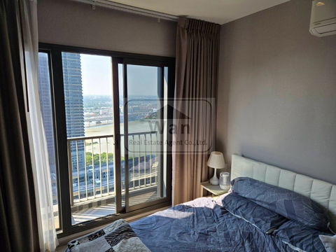 ให้เช่า politan aqua ชั้น 27 ขนาด 30 ตร.ม.ห้องนอนแยก  วิวแม่น้ำ ราคาถูกสุดโครงการ