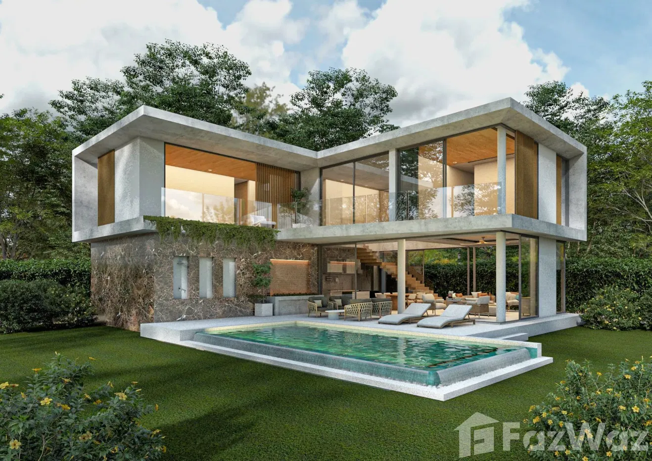 picture 4 bed pool villa for sale in Serene Villas Cherngtalay 5346366 - 3/12