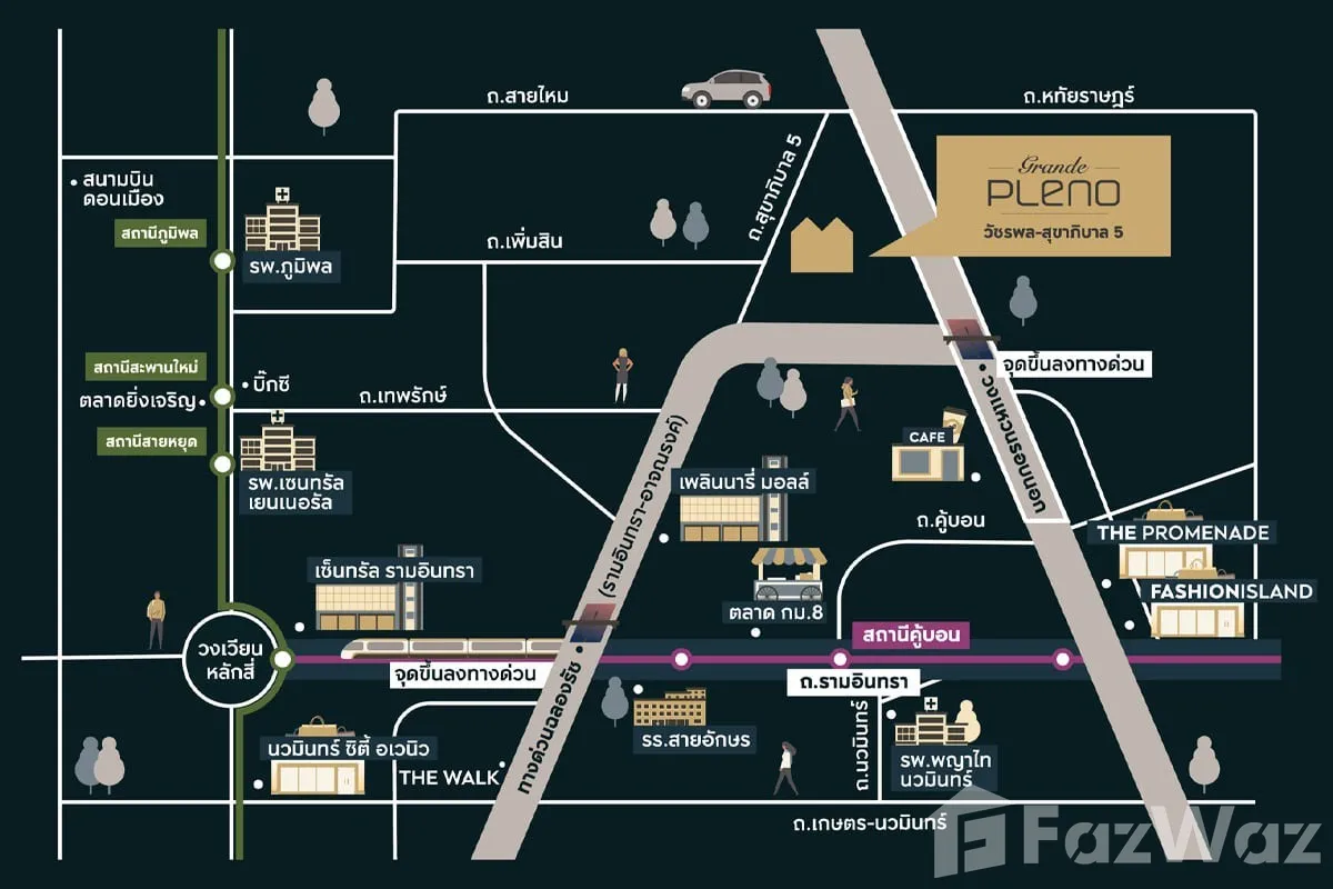รูป ขาย บ้านเดี่ยว 3 ห้องนอน ในโครงการ แกรนด์ พลีโน่ วัชรพล – สุขาภิบาล 5 5952515 - รูปที่ 20/20