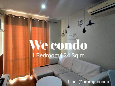 Condos for rent : For Rent🚝 We condo Ekkamai-Ramintra  Good price (Near MRT Pink Line) 📱Line: @promptcondo