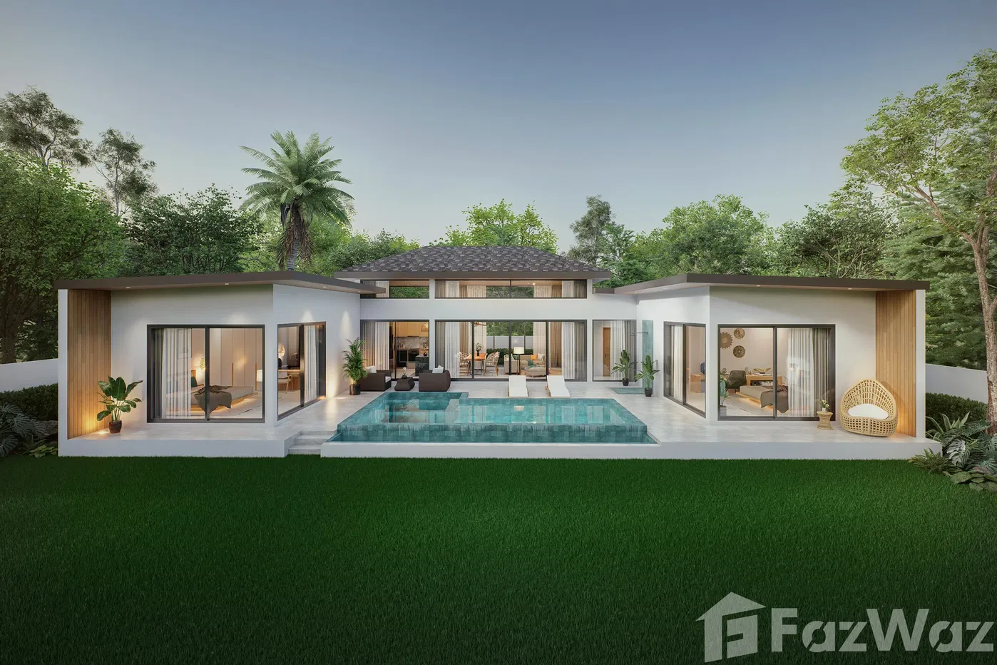 รูป ขาย วิลล่า 3 ห้องนอน ในโครงการ เนทีฟ พูล วิลล่า 5952315 - รูปที่ 1/6