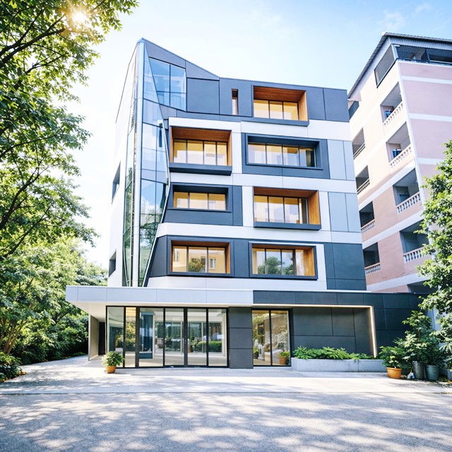 รูป ประชาราษฎร์บำเพ็ญ10-19 50ม.ลดราคา 45% ทำเลรัชดา ห้วยขวาง 7-Eleven ที่จอดรถรอบอาคาร 5 คัน ให้เช่าอาคารออฟฟิศ 5 ชั้น 765ตร.ม. 45ตร.ว - รูปที่ 2/8