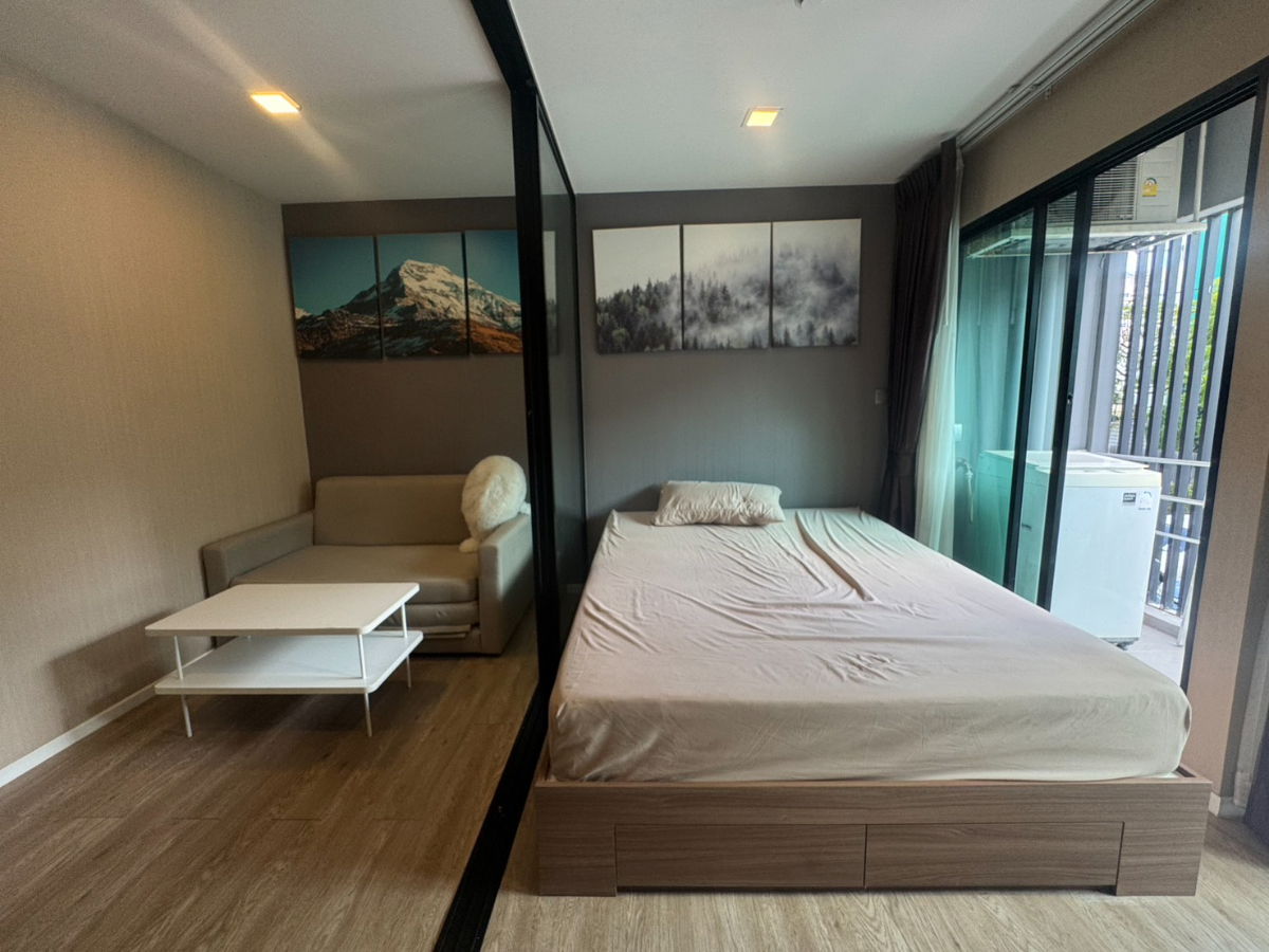 รูป ขาย เคฟ ทาวน์ สเปซ Kave town space ข้างม.กรุงเทพ เฟอร์ไฟฟ้าครบ มีเครื่องซักผ้า พร้อมอยู่ ให้หมด - รูปที่ 3/19