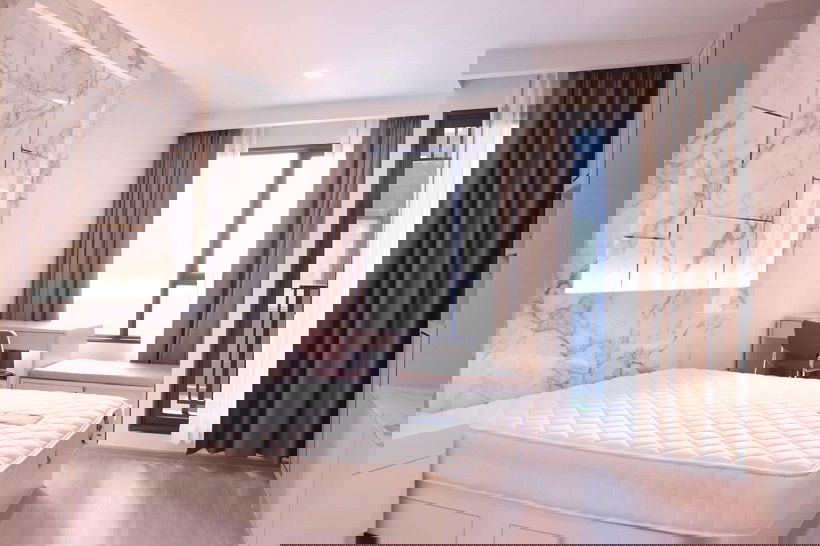 รูป คอนโด Life ลาดพร้าว ตึก A ชั้น 42 ห้องแต่งสวย  28 ตร.ม. Fully Furnished โทนขาว ลายหินอ่อน - รูปที่ 2/12