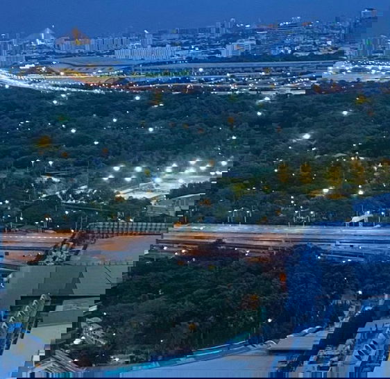 รูป คอนโด Life ลาดพร้าว ตึก A ชั้น 42 ห้องแต่งสวย  28 ตร.ม. Fully Furnished โทนขาว ลายหินอ่อน - รูปที่ 12/12