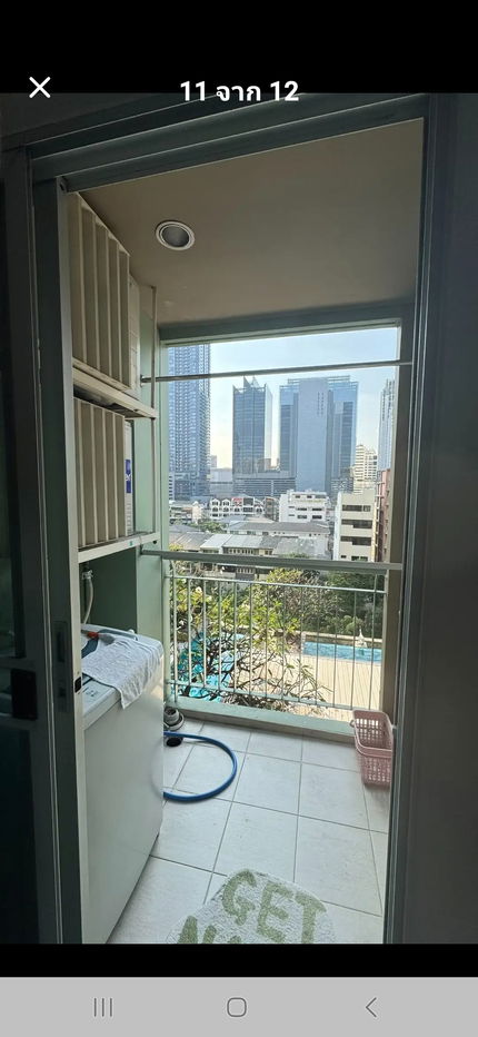 รูป Lumpini Place Rama 9 วิวสระว่ายน้ำ เฟอร์ครบ พร้อมอยู่ เพียง 13,500 บาท/เดือน - รูปที่ 8/10