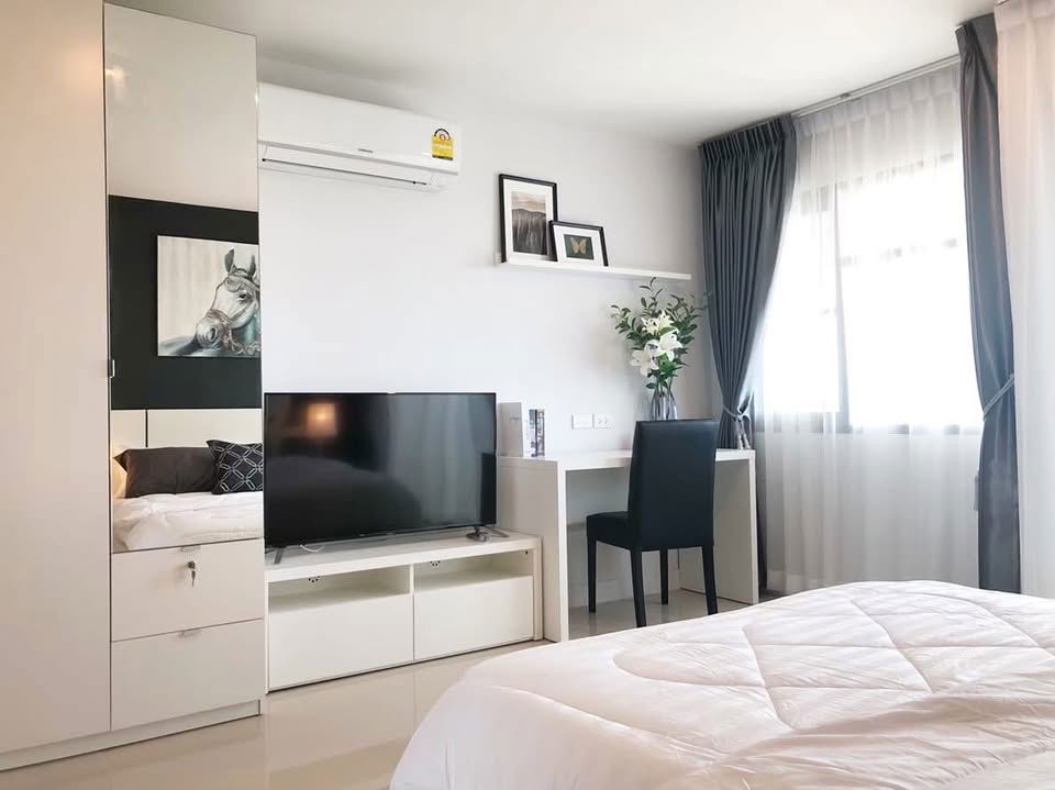 รูป เช่าคอนโดพร้อมเข้าอยู่ 80 ตรม. ใกล้เซ็นทรัลเฟส 20,000 บ. - รูปที่ 6/13