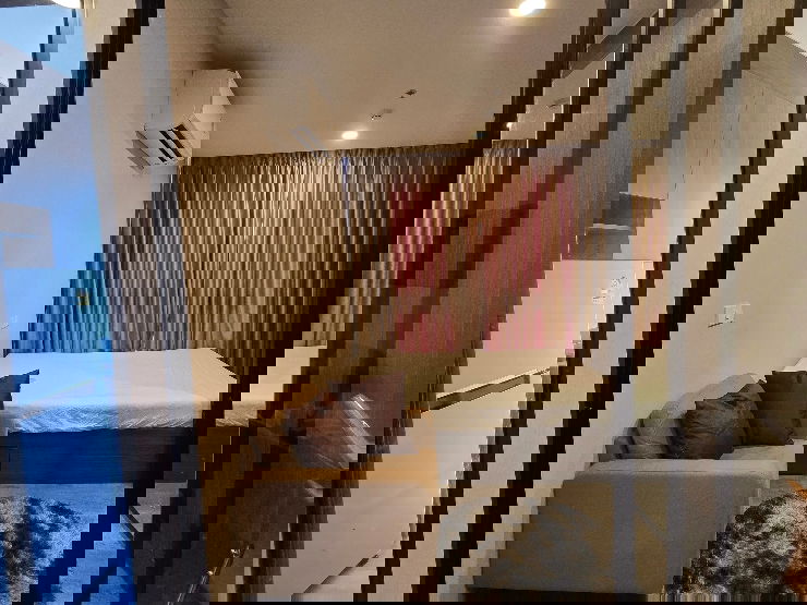 รูป ให้เช่า คอนโด ดิออริจิ้น ลาดพร้าว บางกะปิ ชั้น 11  ครัวติดระเบียง เฟอร์นิเจอร์และเครื่องใช้ไฟฟ้าครบ วิวไม่บล๊อก  ชั้น 11 ห้องตกแต่งพร้อมอยู่ 
 - รูปที่ 8/27