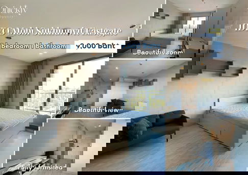 IDEO Mobi Sukhumvit Eastgate | ราคา 9,000 บาท | ห้องสวย ทำเลดี เฟอร์นิเจอร์ครบ พร้อมอยู่