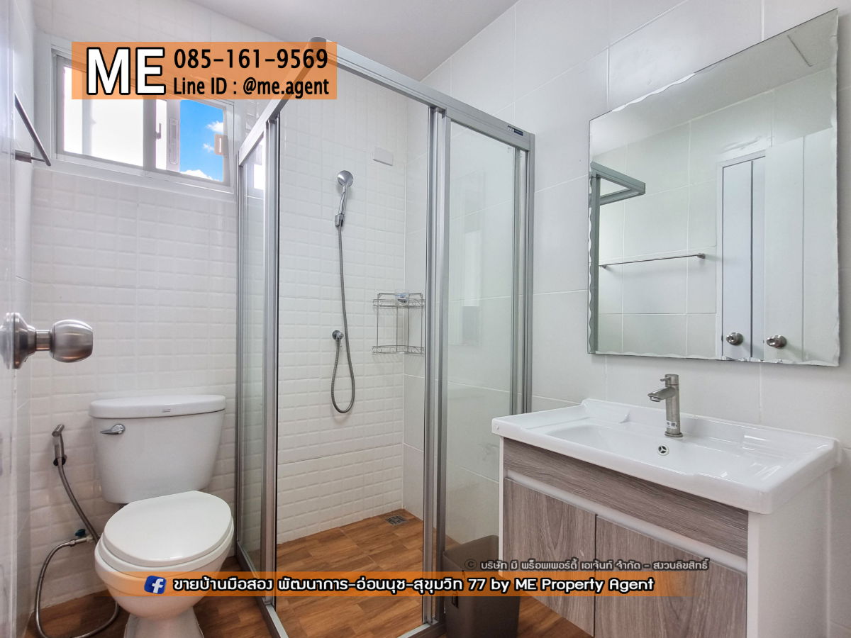 รูป ให้เช่า ทาวน์เฮ้าส์ วิลเลต ไลท์ พัฒนาการ 38 หลังมุม ตกแต่งใหม่ สภาพดี พร้อมอยู่ ใกล้เอกมัย-ทองหล่อ-สุขุมวิท โทร 064-954-9619 (RTG43-23) - รูปที่ 17/18