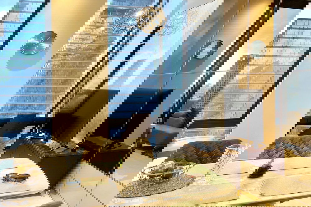 รูป 🔥 สำหรับเช่า !! วิวเมือง, ห้องมุม, ชั้นสูง 28++, ตกแต่งสไตล์โมเดิร์น!! 🔥 Code C20231100701....Ashton Silom, 2 นอน, 2 น้ำ, แต่งครบ, พร้อมเข้าอยู่📣📣 - รูปที่ 3/8