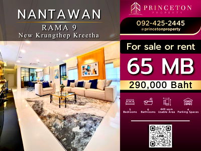Houses for rent Suwannaphum International Airport : House for rent  Nantawan Rama 9 New Krungthep Kreetha  fully furnished