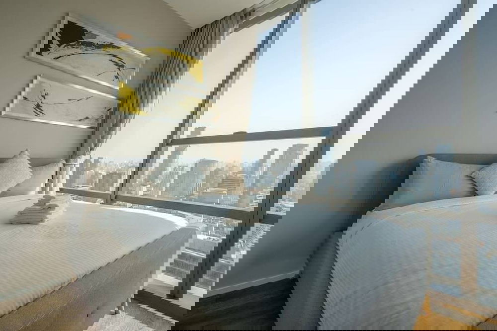 รูป ขาย- เช่า ! วิว Panoramic, วิวเมือง, ห้องทิศตะวันออก, ชั้นสูง47+, ตกแต่งสไตล์โมเดิร์น!  Code C20250200002...The Bangkok Sathorn, 2 นอน, 2 น้ำ, แต่งครบ - รูปที่ 7/11