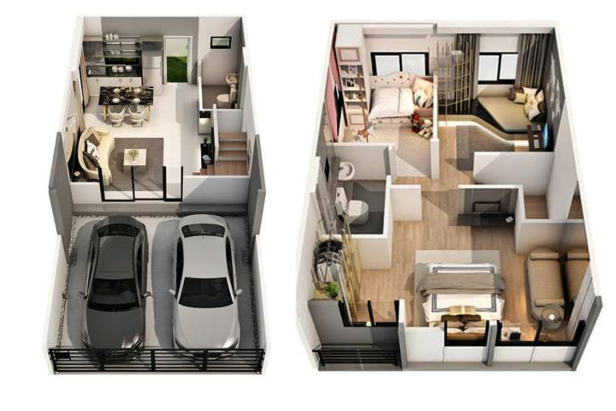 รูป ขายทาวน์เฮ้าส์ พลีโน่ รามอินทรา | Pleno Ramintra  ใกล้จุดขึ้น-ลงทางด่วนฉลองรัช - วงแหวน  ไปพระราม 9 - เอกมัย สะดวก - รูปที่ 15/16