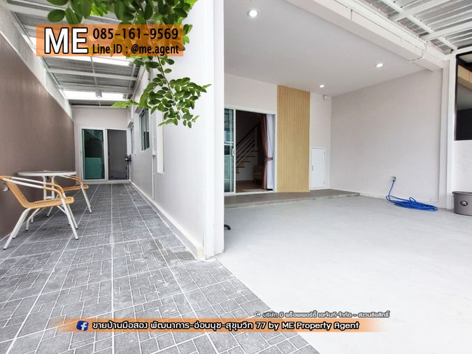 3-bed townhouse for rent, 125 sqm, 23.4 sq wah, VILLETTE LITE PATTANAKARN 38