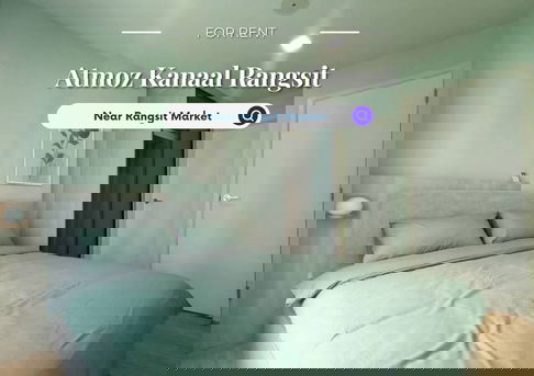 Atmoz Kanaal Rangsit | ราคา 13,000 บาท | ห้องสวย ทำเลดี เฟอร์นิเจอร์ครบ พร้อมอยู่