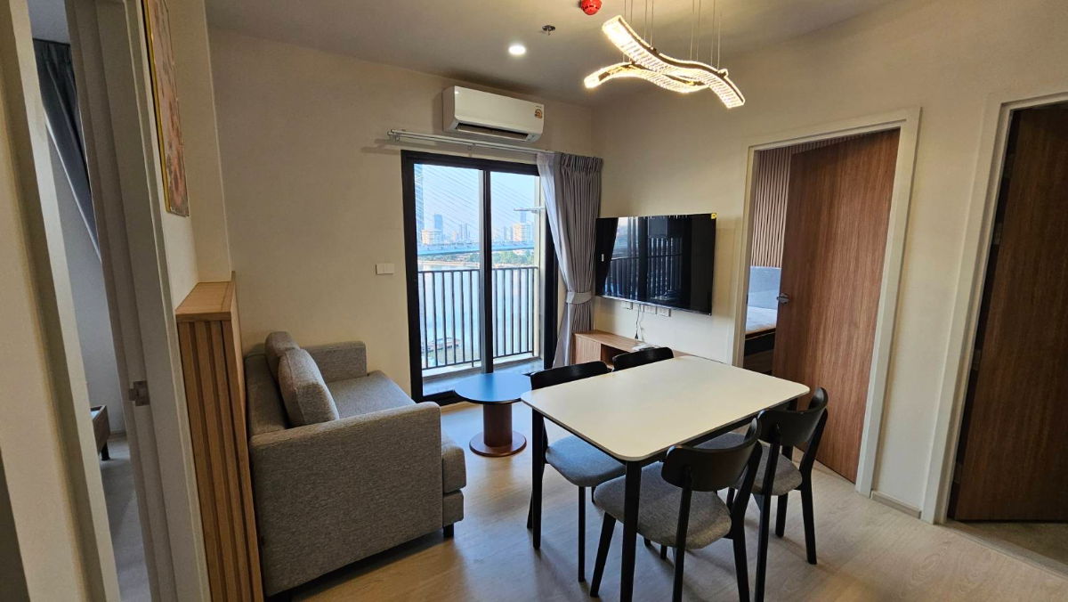 รูป วิวแม่น้ำ ห้องใหม่ NUE Riverest Ratburana (นิว ริเวอร์เรสต์ ราษฎร์บูรณะ)  47 ตรม.  2ห้องนอน 2 ห้องน้ำ ชััน 16 - รูปที่ 1/14