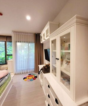 ห้องสวย คอนโด  Life-Asoke Rama 9 ขนาด 30 ตรม. ชั้น 7 มีเครื่องซักผ้า ของครบ เพียง 15,000 บาท