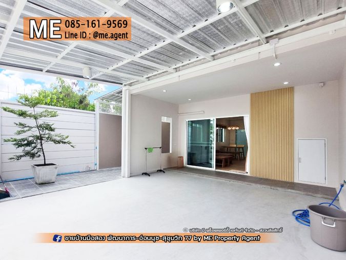 3-bed townhouse for rent, 125 sqm, 23.4 sq wah, VILLETTE LITE PATTANAKARN 38