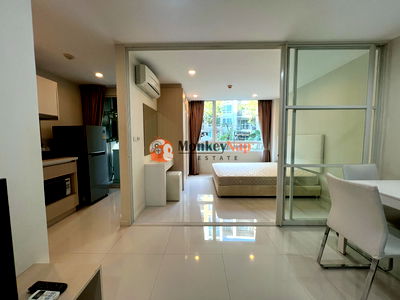 คอนโดให้เช่า : ให้เช่า - อีลีเม้น ศรีนครินทร์ สตูดิโอ 1 ห้องน้ำ 37 ตรม ชั้น 1 ราคา 8,500 ติดต่อ 0924424505