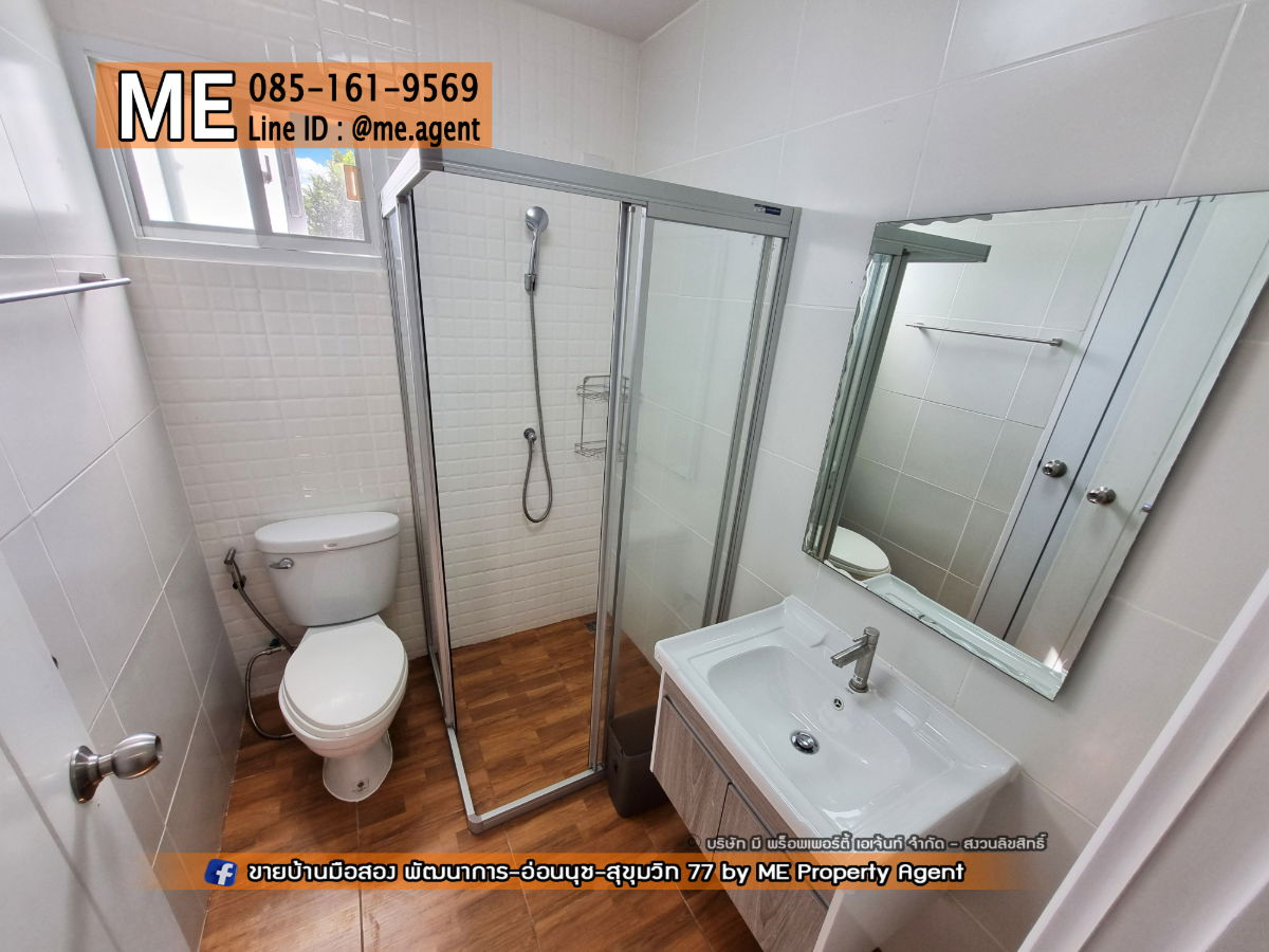 รูป ให้เช่า ทาวน์เฮ้าส์ วิลเลต ไลท์ พัฒนาการ 38 หลังมุม ตกแต่งใหม่ สภาพดี พร้อมอยู่ ใกล้เอกมัย-ทองหล่อ-สุขุมวิท โทร 064-954-9619 (RTG43-23) - รูปที่ 18/21