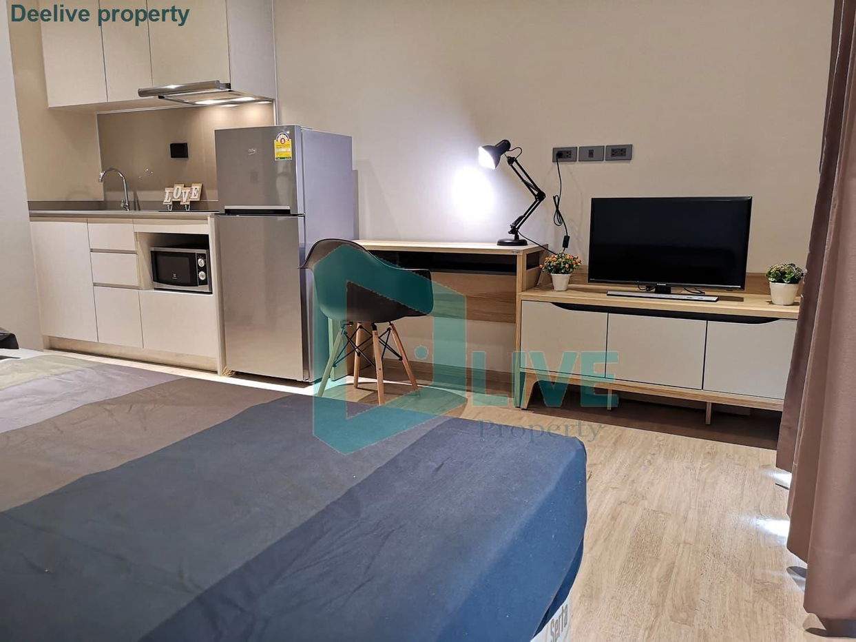 รูป DL007780 ให้เช่าคอนโด วิสซ์ดอม สเตชั่น รัชดา - ท่าพระ (Whizdom Station Ratchada - Thapra ) ใกล้ BTS ตลาดพลู พร้อมเข้าอยู่ โทรด่วน 0653619502 LineID @534wlwof - รูปที่ 1/8