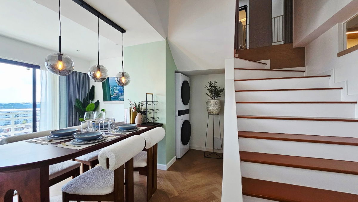 รูป Duplex 2 ชั้น 100 ตร.ม ยูนิตพิเศษใน คอนโดชมดอยตึกกลม เชียงใหม่ - รูปที่ 4/30