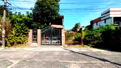 บ้านเดี่ยว ซอยอ่อนนุช (สุขุมวิท 77) : ขายที่ดินหมู่บ้านเสรี พระราม9 เนื้อที่ 118 ตรว ฝั่ง The Nine ที่ดินแถมสิ่งปลูกสร้าง เหมาะสำหรับสร้างบ้านพักอาศัย ออฟฟิศ 