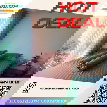 #Z3933 💥 020169 🔥ให้เช่าคอนโด The Origin Ramintra 83 Station 