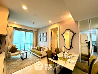 คอนโดให้เช่า : คอนโด 2 ห้องนอน Q Langsuan ใกล้ BTS ราชดำริ 300 ม. (85 ตร.ม.) (ID 1695955)