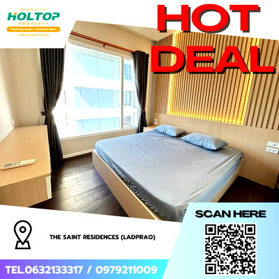 Condos for rent : #Z3936💥 020169 🔥Condo for Rent: The Saint Residences (Ladprao)