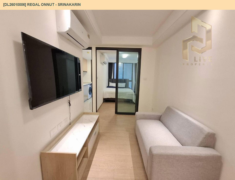 picture DL26010006 Condo for rent, Regal Onnut - Srinakarin near -, ready to move in, call urgently 0800343450 LineID @655ebbvc - 3/9