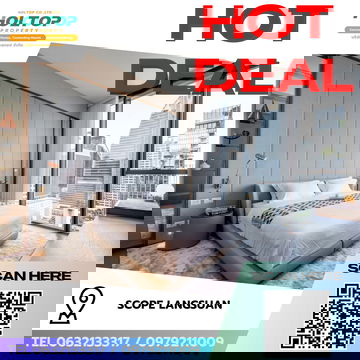 #R8552 🎉 030169 ให้เช่าคอนโด SCOPE Langsuan