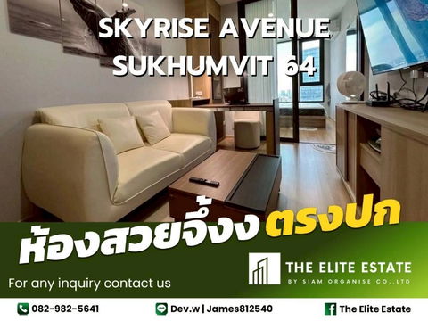 🔑✨ Exclusive Offer – Fully Furnished Condo at Skyrise Avenue Sukhumvit 64