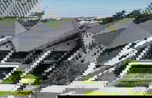 ให้ เช่าบ้านหรู Campton Style สงบมาก @The City บางนา2 5 นอน 5 น้ำ 105.9 ตร.ว 430 ตร.ม