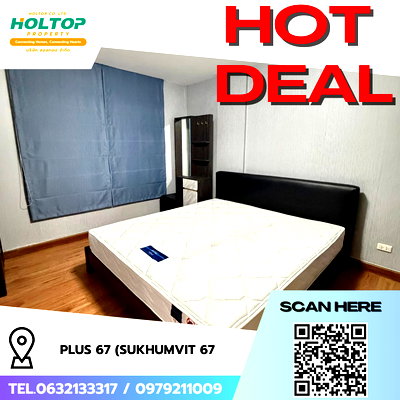 Condos for rent : #R8575 🎉 040169 Condo for Rent: Plus 67 (Sukhumvit 67)