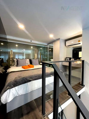 Condos for rent Asok-Dindang Road : 🚩 For Rent Condo KNIGHTSBRIDGE SPACE RAMA 9 Building 1, Floor 12A,Duplex, Room size 23 sqm